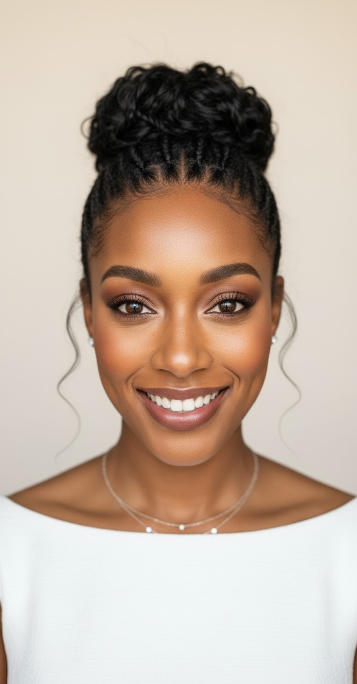 After Messy Bun Updo For Wedding